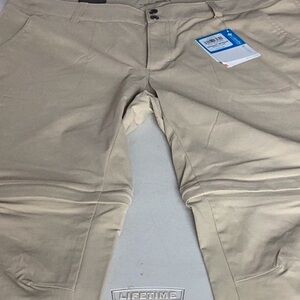 Columbia Womens Tan Saturday‎ Trail II Convertible Pants Size 16W Regular NWT